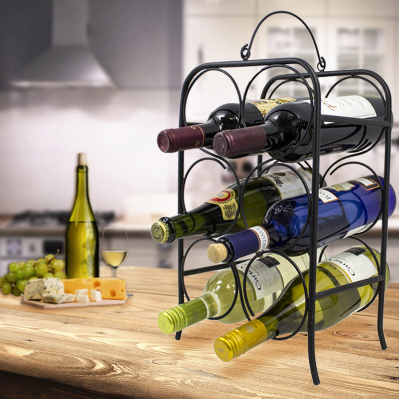 Sorbus 6 Bottle Tabletop Wine Rack & Reviews Wayfair